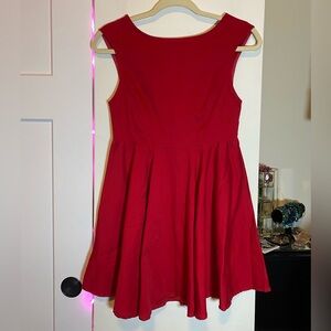Red Fit N Flare Dress 15 X 30in